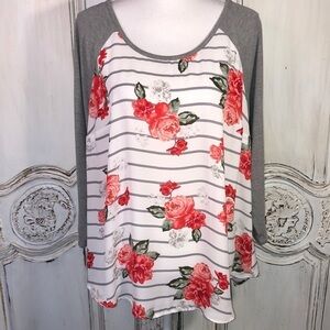 Torrid Jersey and Sheer Top